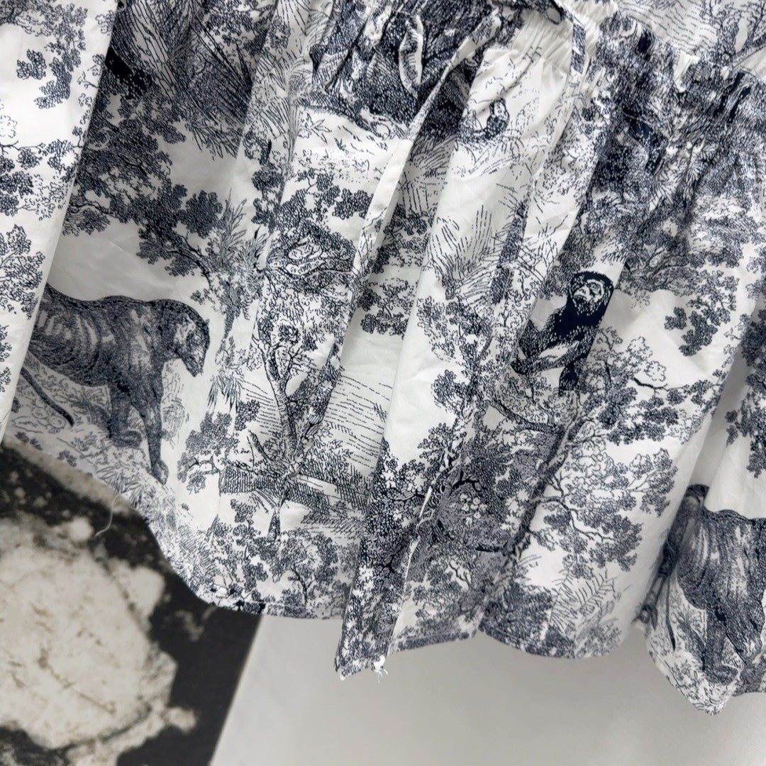 CD NEW printed sleeveless dress