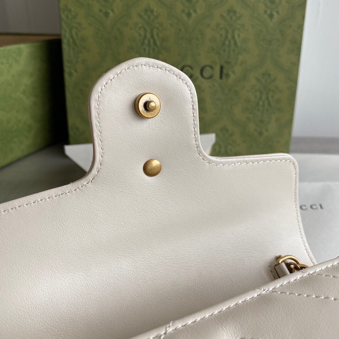 GC GG Marmont super mini bag Black / White / Red / Gray Blue