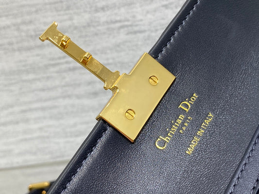 DO Miss Montaigne Mini Bag Blue Dior Oblique Jacquard