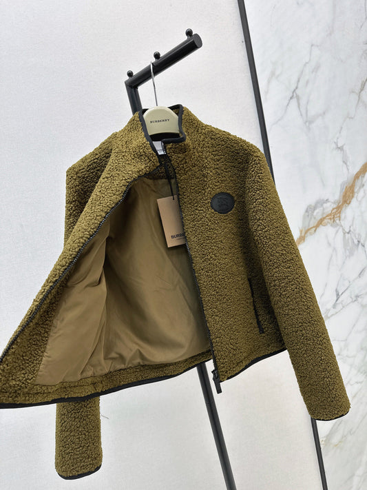 Bur New Teddy Bear Stand Collar Jacket