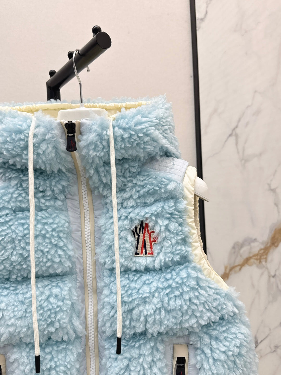 Monc New lambswool vest down jacket