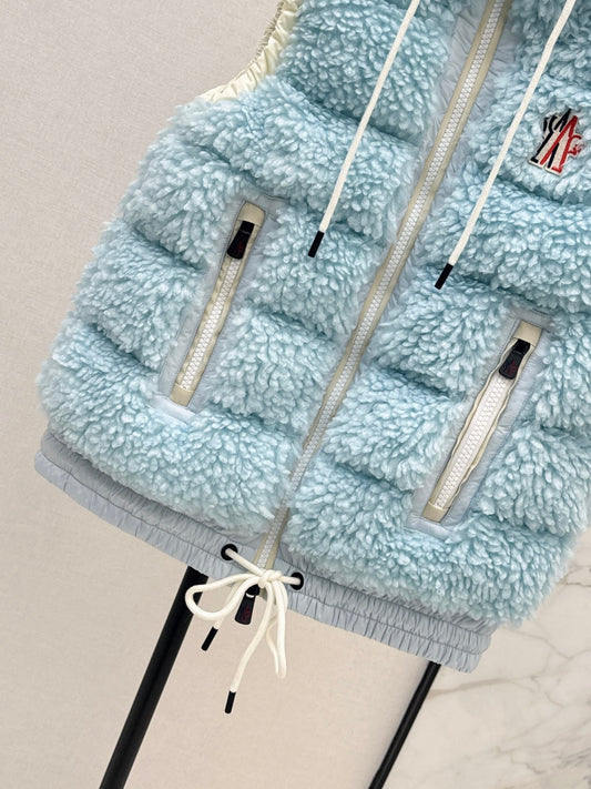 Monc New lambswool vest down jacket