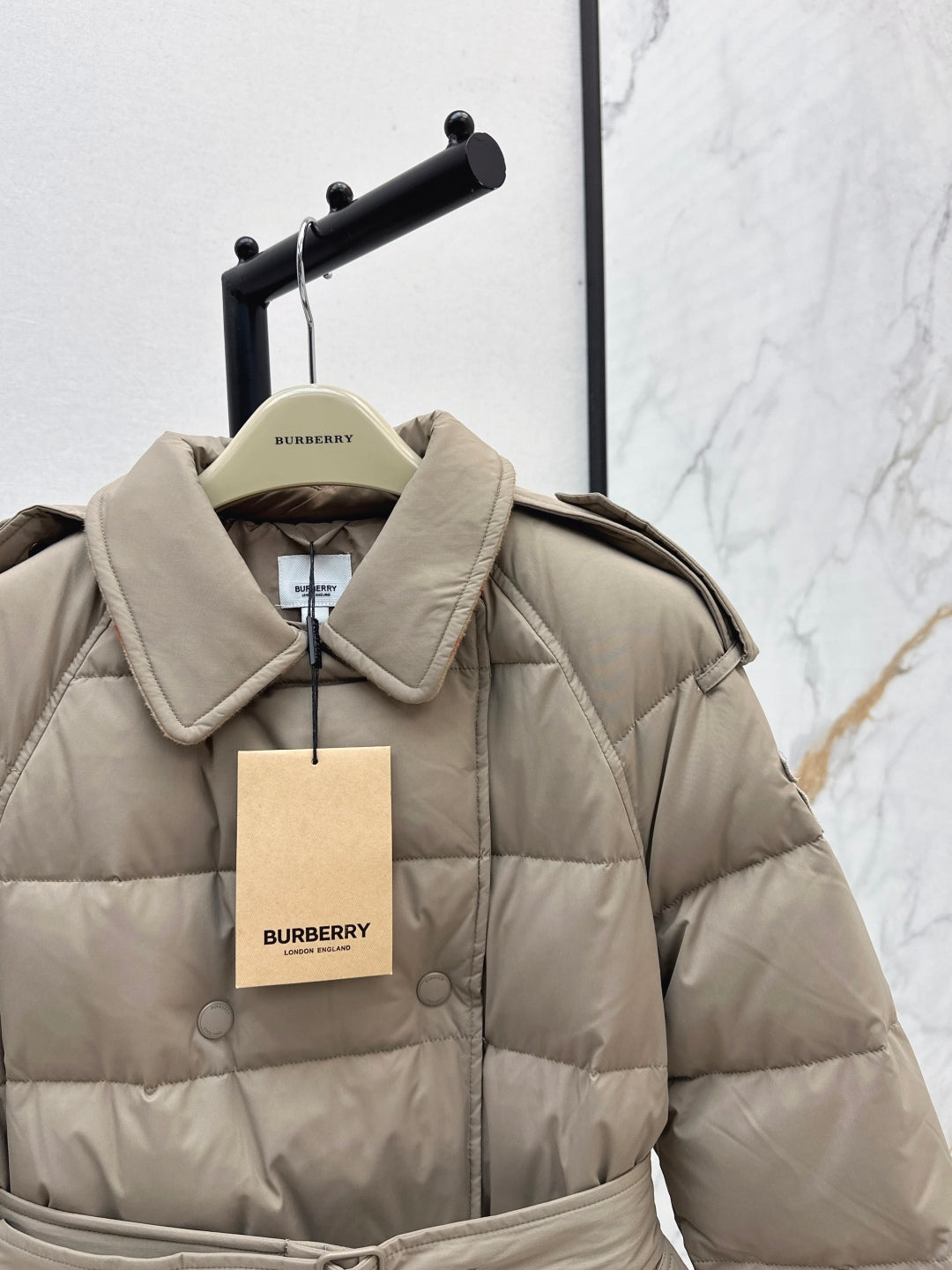 Bur New Double-breasted long down jacket