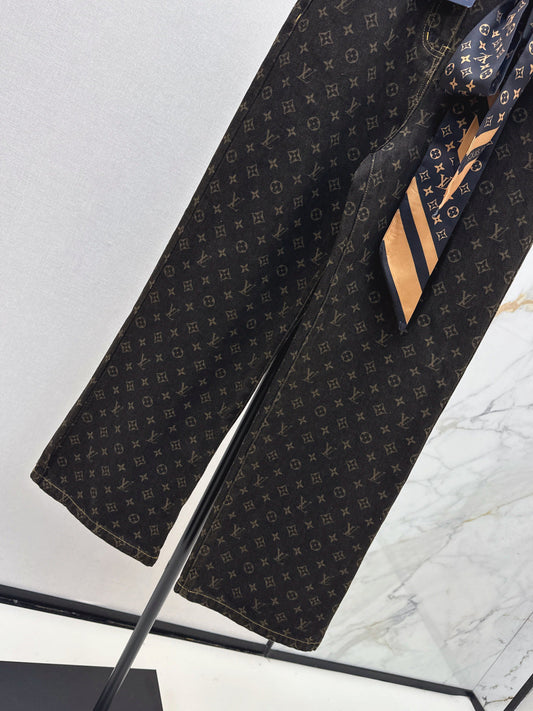 Louis New silk scarf jeans