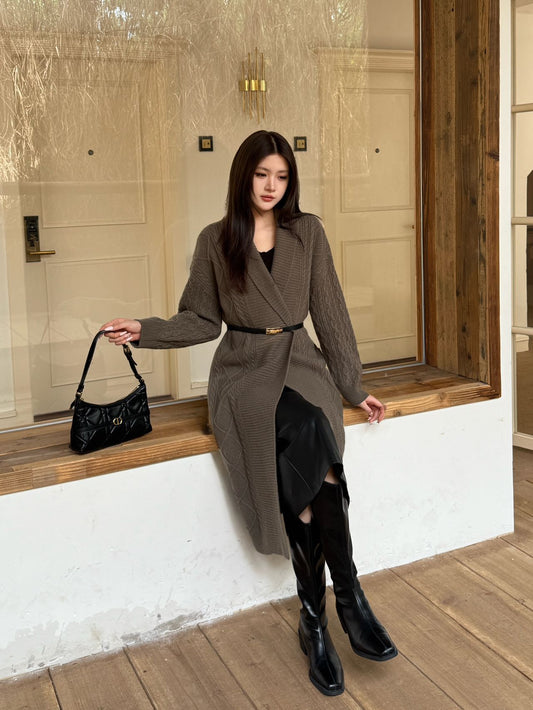 Herm NEW knitted long coat