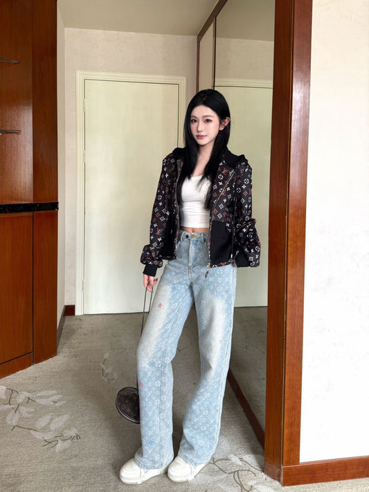 Louis NEW Printed hooded jacket