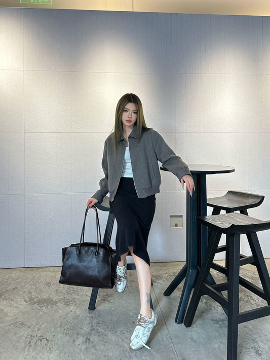 Miu NEW Letter Embroidered Jacket