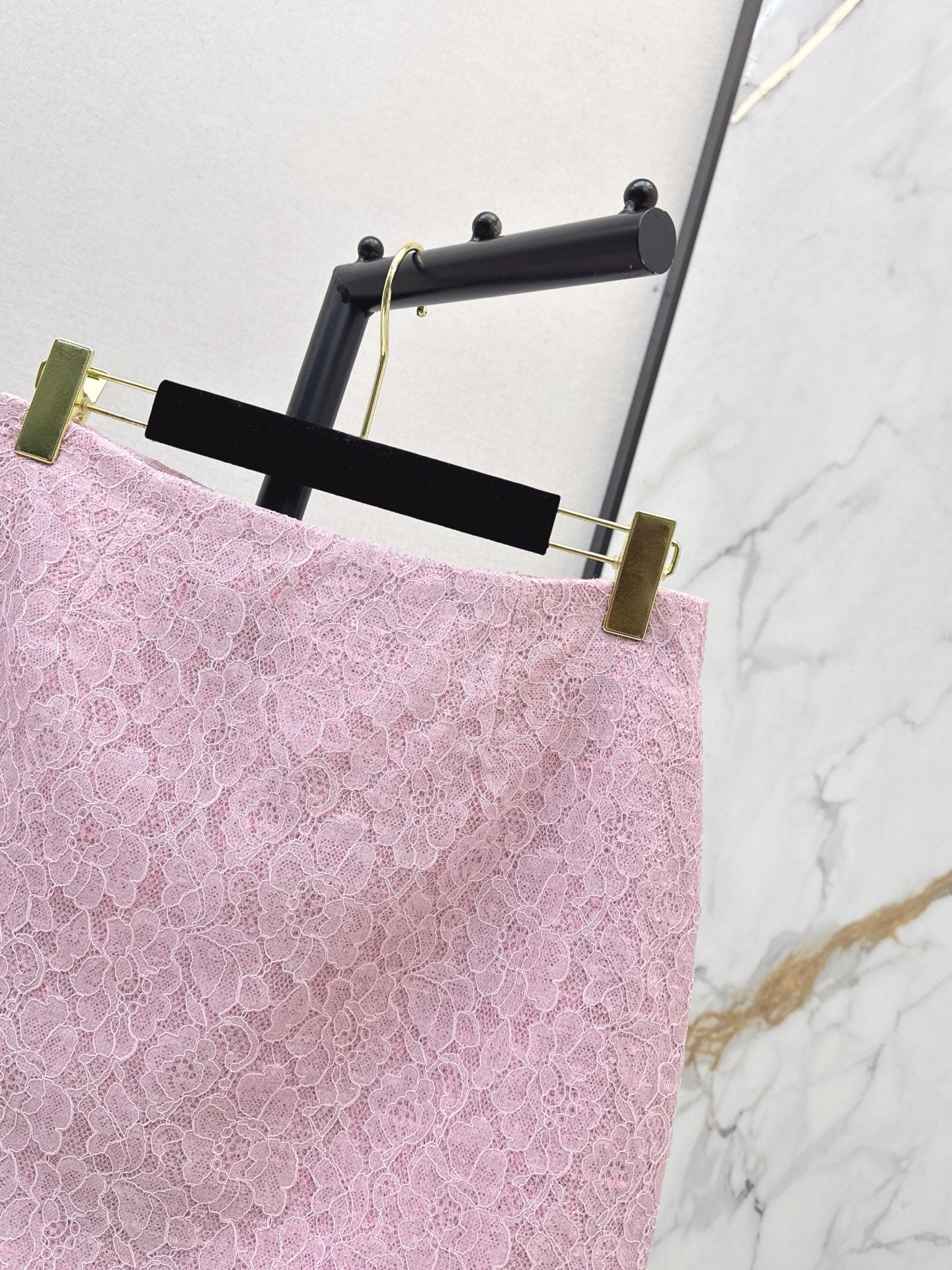 Chan NEW Tweed Lace A-line Skirt