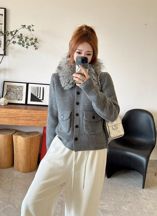 Fend NEW wool cardigan jacket