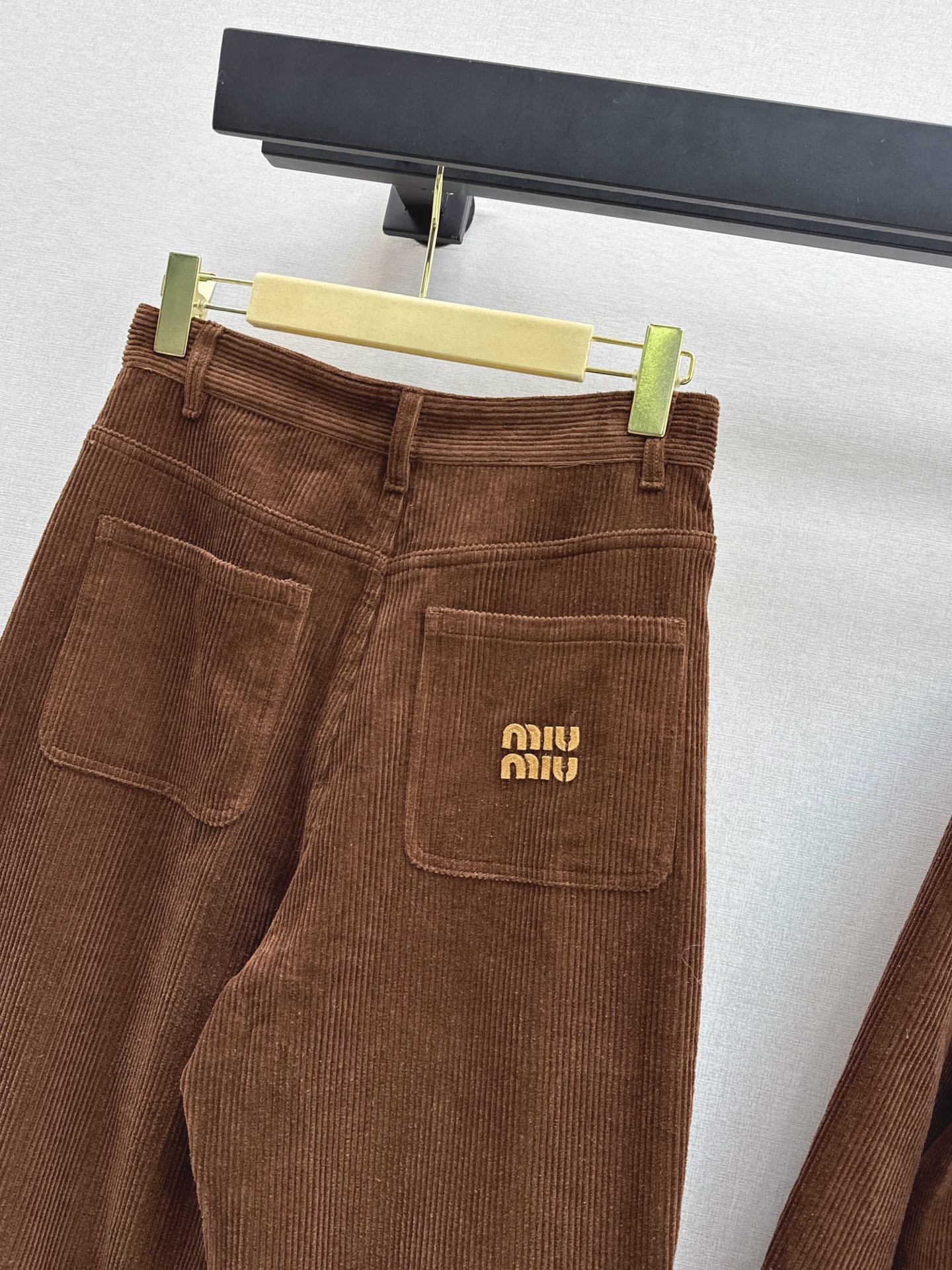 Miu NEW Corduroy straight leg pants