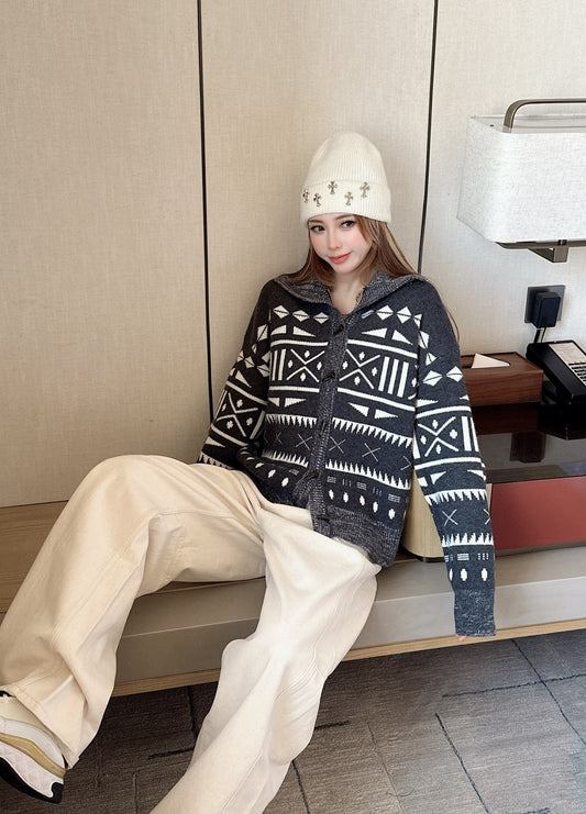 Loro NEW fair isle wool cardigan