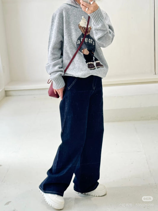 Ral NEW embroidered hooded sweater