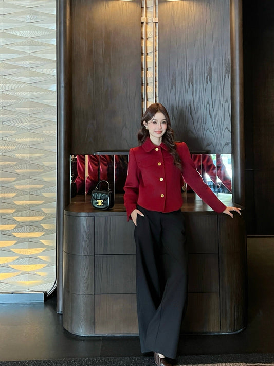 Ce1i NEW woolen vintage jacket