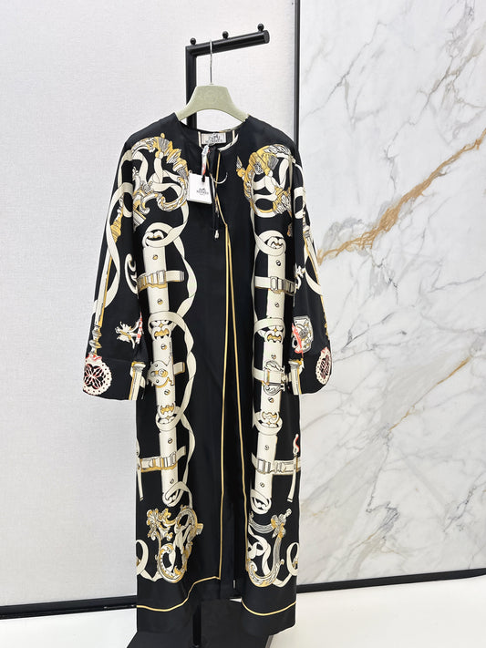 Herm NEW batwing sleeve print dress