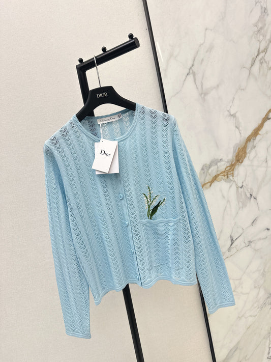 CD NEW hollow knitted cardigan