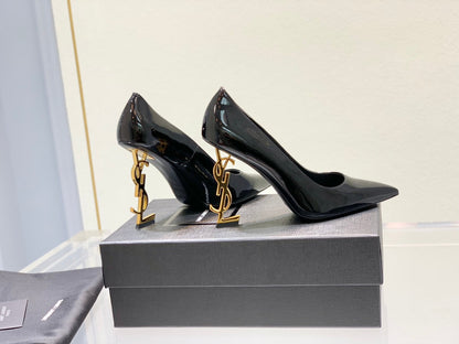 Saint NEW Classic letter-print high heels