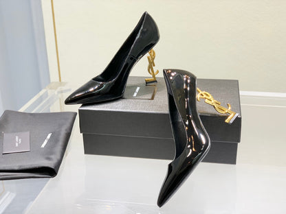 Saint NEW Classic letter-print high heels