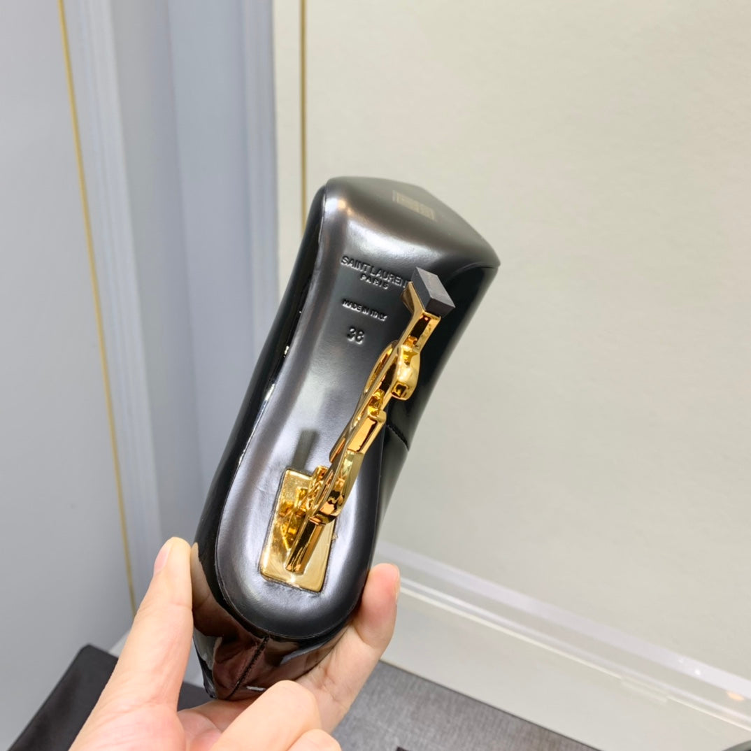 Saint NEW Classic letter-print high heels