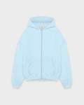 Heavy Babyblue Basic Zip Hoodie