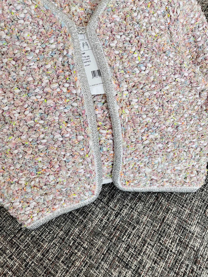 Chan's new tweed knit cardigan