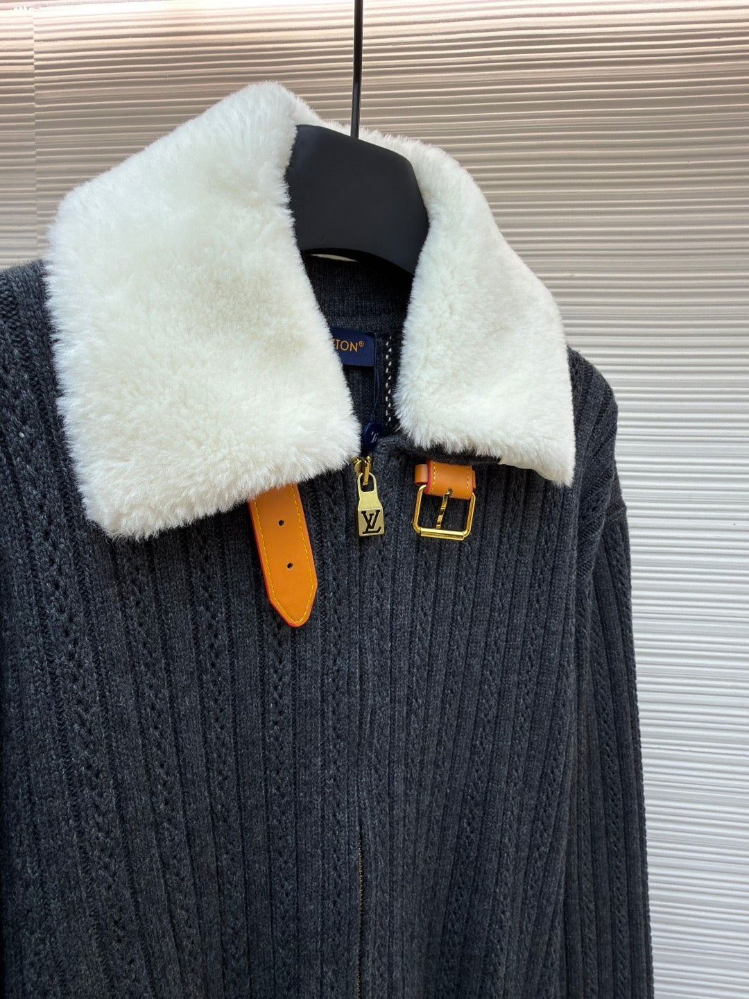 Louis' new wool knit jacket