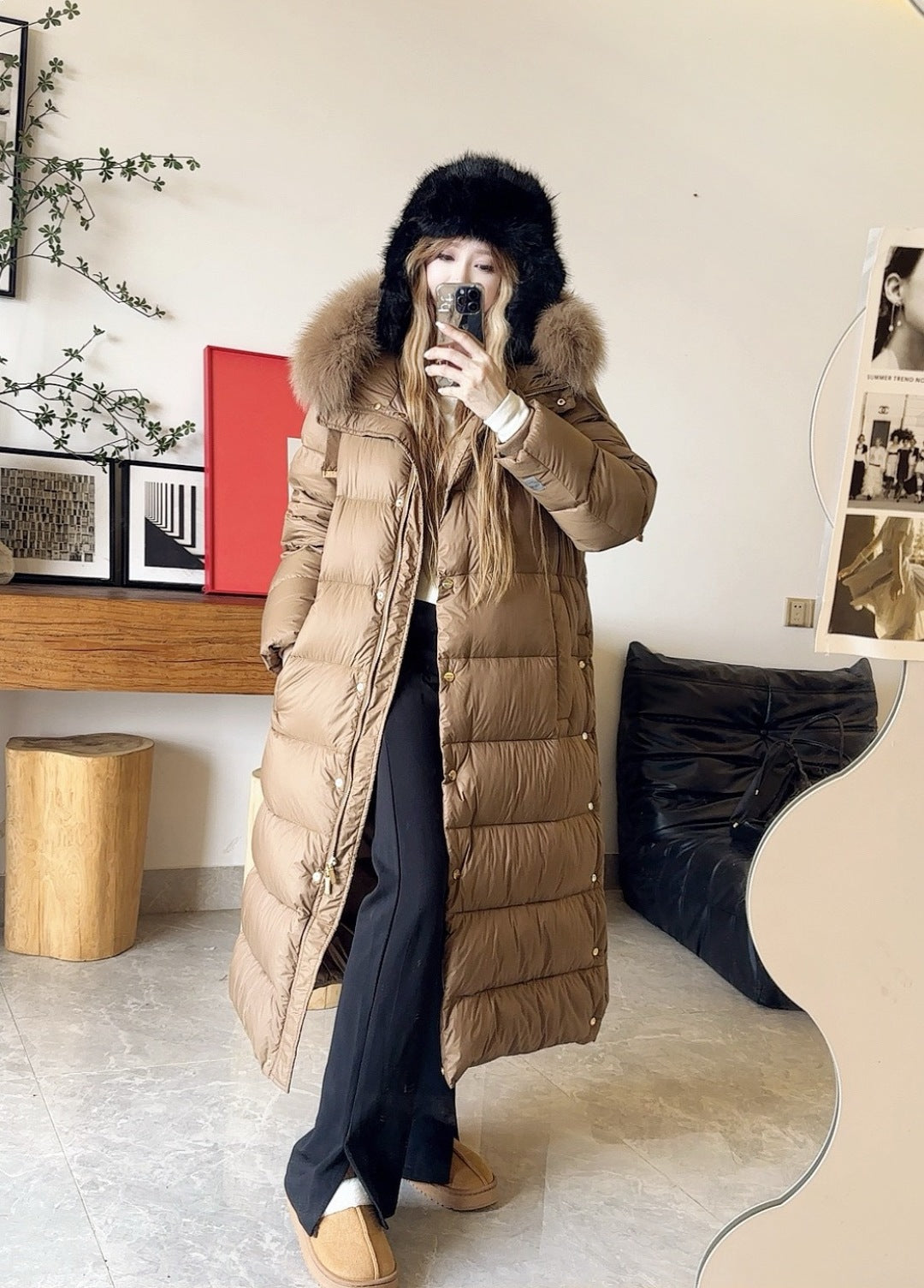 MAX New long down jacket