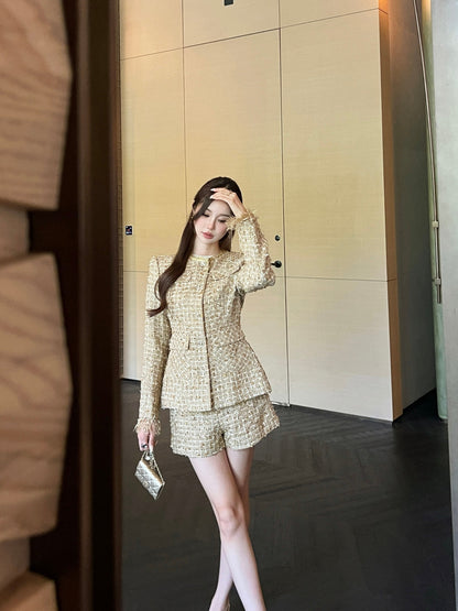 Chan 25fw knitting suit