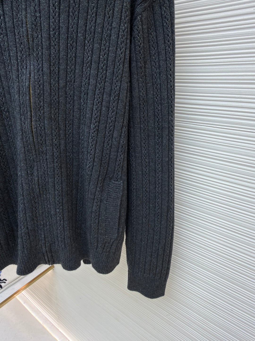 Louis' new wool knit jacket