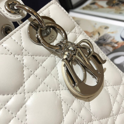 DO Mini Lady Bag Latte Cannage Lambskin