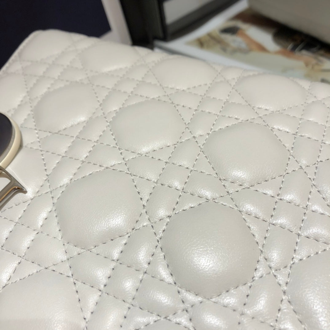 DO Mini Lady Bag Latte Cannage Lambskin