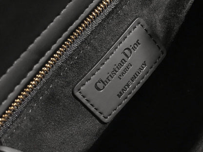 DO Mini Lady Bag Black Ultramatte Cannage Calfskin