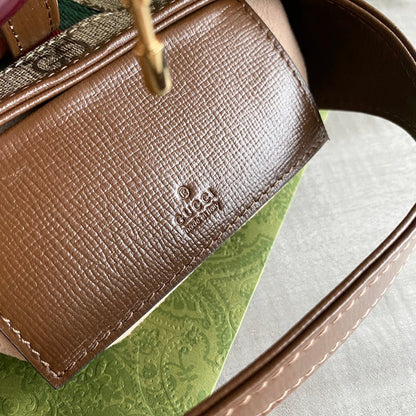 GC Jackie1961 Beige/ebony GG Supreme canvas, with brown leather trim