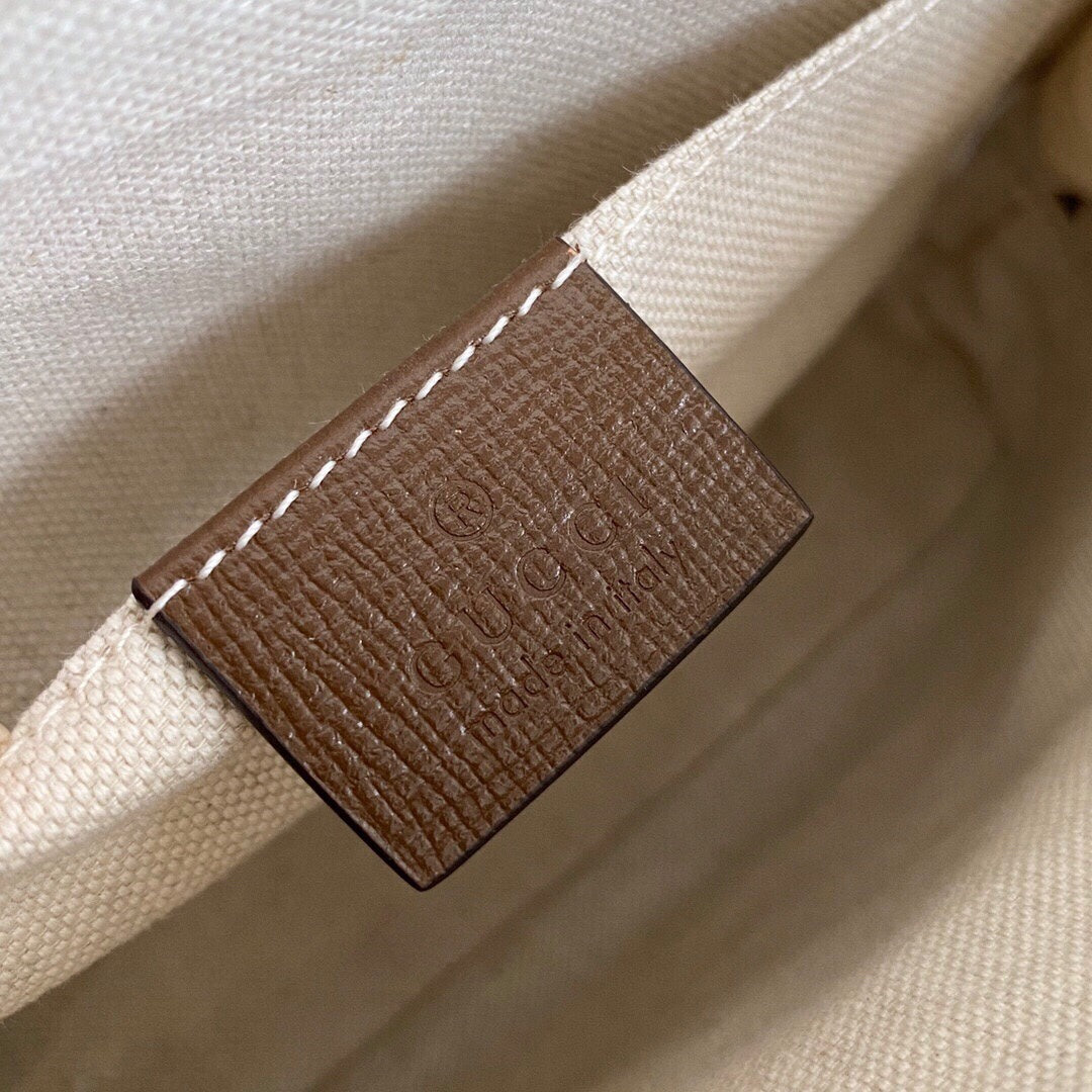 GC Horsebit 1955 small top handle bag Beige/ebony