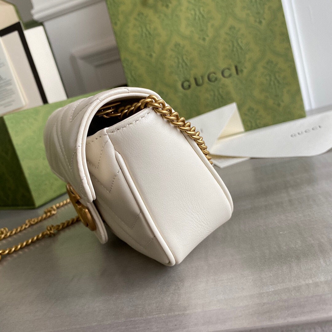 GC GG Marmont super mini bag Black / White / Red / Gray Blue