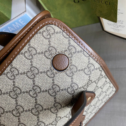 GC Horsebit 1955 Mini shoulder bag Beige and ebony