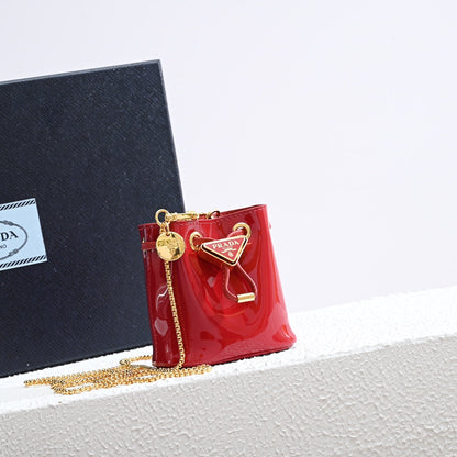 PD Patent leather mini-pouch