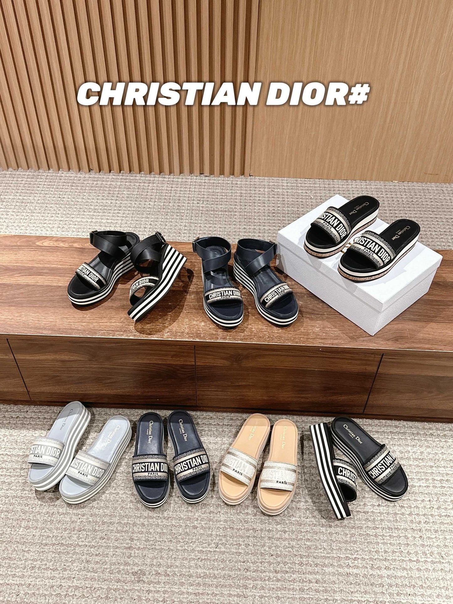 D*New thick-soled slippers