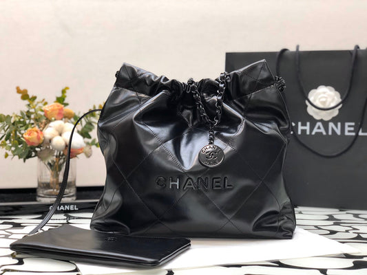 C* 22bag garbage bag♥ black black chain