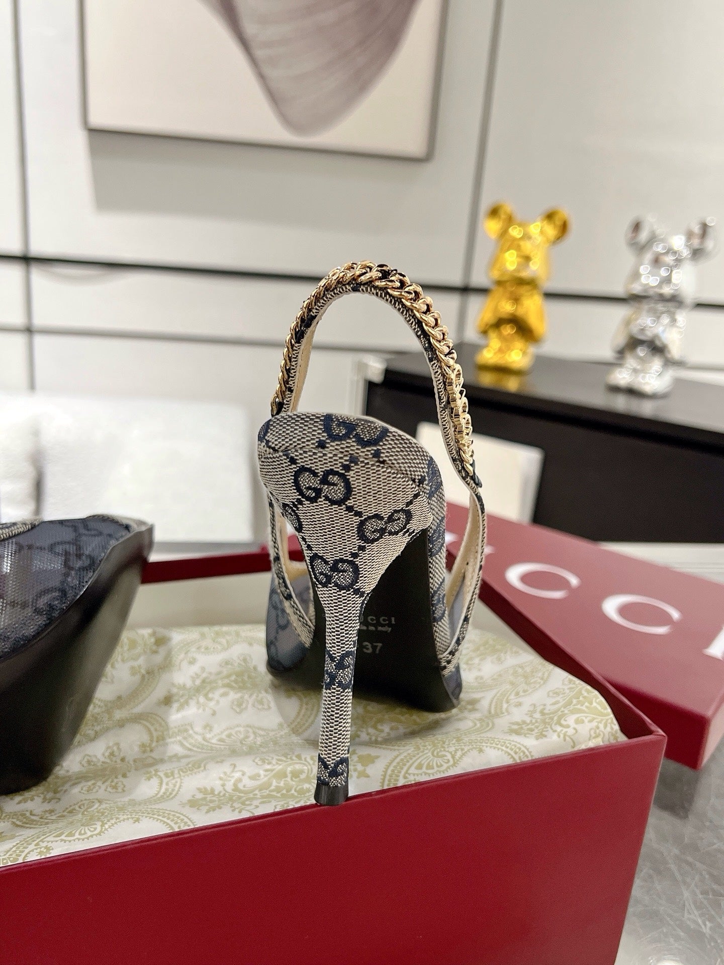 G* New Chain High Heel Sandals