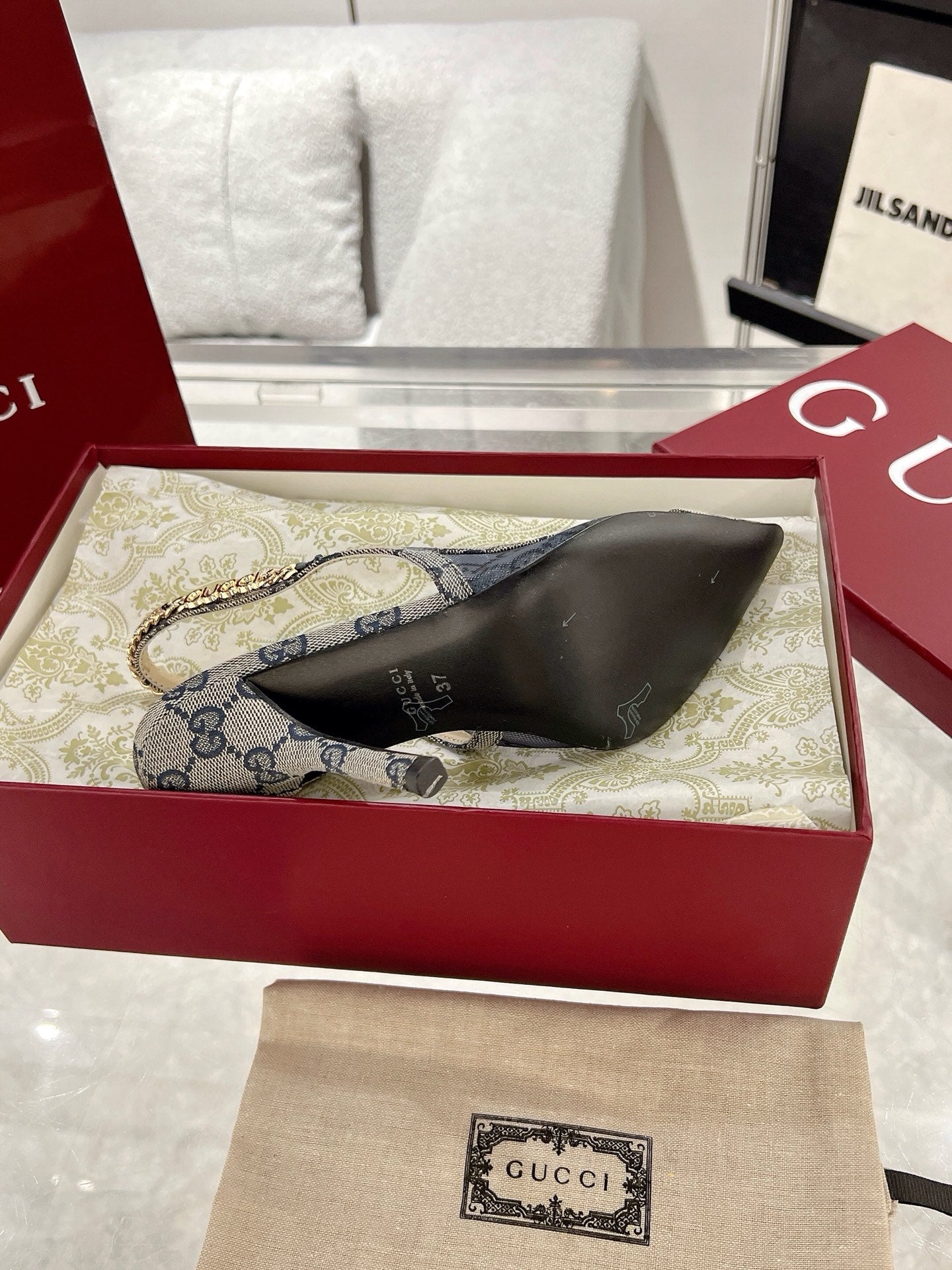 G* New Chain High Heel Sandals