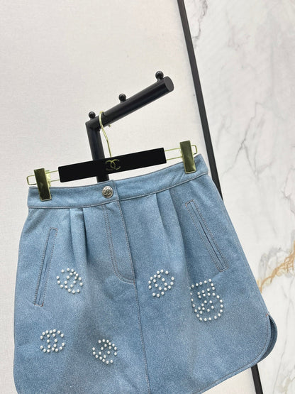 Chan 25FW denim skirt