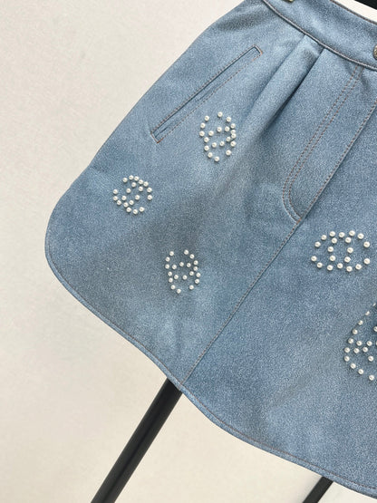 Chan 25FW denim skirt