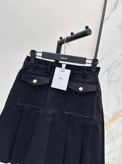 CD 25fw pleated skirt