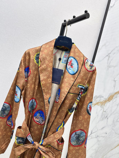 Louis 25fw Nightgown-style trench coat