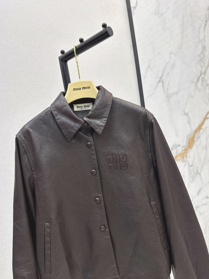 Miu 25fw motorcycle jacket