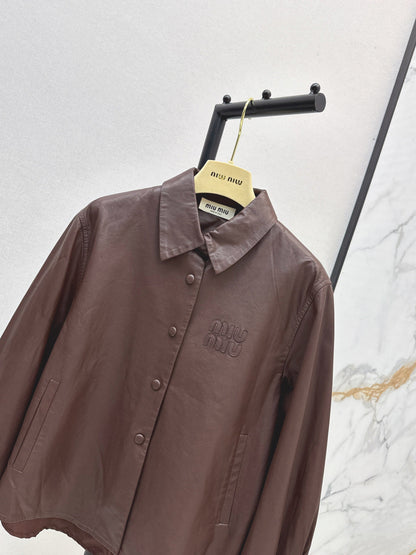 Miu 25fw motorcycle jacket