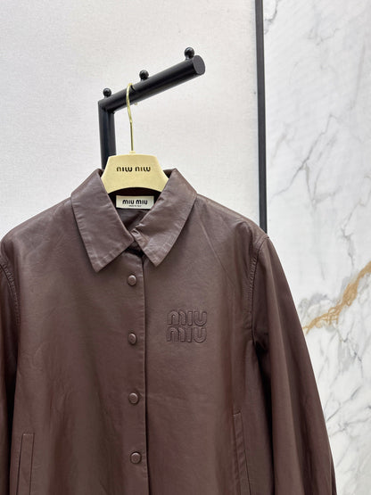 Miu 25fw motorcycle jacket