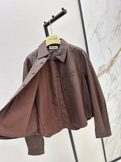 Miu 25fw motorcycle jacket