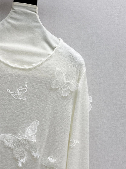 CD New butterfly embellished shirt