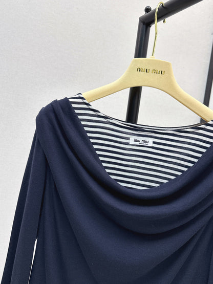 Chan New Striped bottoming shirt